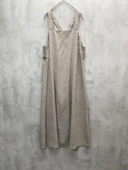 美品 Samansa Mos2 blue サマンサモスモスブルー 小花柄 ジャンパー スカート sizeF/モスグレイ ■◆ レディース