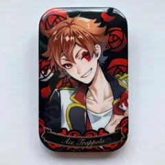 【N3】ディズニー ツイステッドワンダーランド ラメキラ缶バッジA エース・トラッポラ