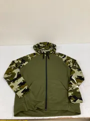 送料無料★NIKE DRI-FIT ナイキ★スウェットパーカー　ジップアップパーカー★メンズ　Lサイズ★カーキ　#80313sj153