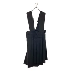 COMME des GARCONS / コムデギャルソン | 2013SS | ウール 再構築 プリーツ ジャンパースカート | M | ブラック | レディース