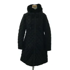 MONCLER / モンクレール | CACTIER ラビットファー ロング ダウンコート | 3 | ブラック | レディース