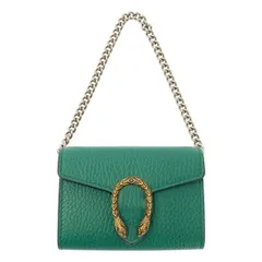 【美品】  GUCCI / グッチ | ディオニュソスチェーン コインパース チェーンウォレット | グリーン | レディース