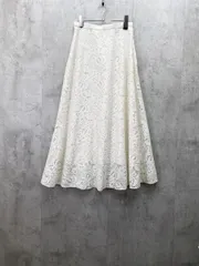 UNITED ARROWS ユナイテッドアローズ レース ロング スカート size38/オフホワイト  ■◆ レディース