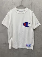 Champion チャンピオン C3-F362 ワンポイント ビックロゴ Tシャツ sizeSMALL/ホワイト  ■◆ レディース