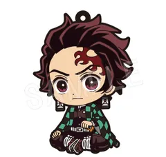 竈門炭治郎 鬼滅の刃 ぺたん娘ラバーストラップ 無限城編 第一章Ver. TypeA グッズ 鬼滅 ストラップのサムネイル