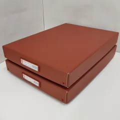 【Y221120-0】　LIHIT LAB A-708 デスクトレー A3 茶色 2個セット リヒトラブ