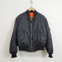 80s Alpha Industries アルファ MA-1 フライトジャケット IDEAL SHOW-YA project CREW バンド ハードロック VINTAGE USA製 バックプリント ナイロン L ブラック オレンジ C520