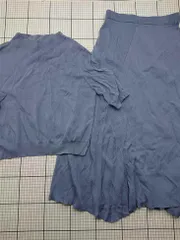 ◇ Θ エニィスィス anySiS ニットトップス＆スカートセットアップ ライトブルー系 レディース E  【1603020011255】