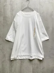 新品 無印良品 無地 婦人 涼感UVカットクルーネックワイド半袖Tシャツ sizeL/白 ■◆レディース