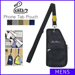【新品・未使用】 スマホショルダー メンズ ショルダーポーチ ミニポーチ コンパクト 軽量 多機能 フォンタブ スマホ収納 ICカード収納 小物入れ 旅行 便利 おしゃれ かっこいい 可愛い イベント フェス 鞄 バッグ カクシ ブラック 黒 KAKSI-12