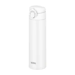 【特価商品】500ml ホワイト 真空断熱ケータイマグ 本体もパーツもすべて食洗機対応 ワンタッチオープン ステンレス 水筒 ボトル 保温保冷 【食洗機対応モデル】サーモス JOK-500 WH