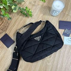極美品 プラダ 1BC187 SACCA ワンショルダー ハンドバッグ ブラック 