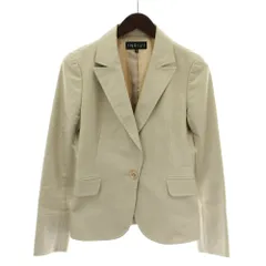 インディヴィ INDIVI テーラードジャケット シングル 1B 総裏地 38 ベージュ /XZ ■GY63