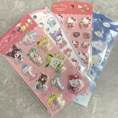 サンリオキャラクターズ　シェイカーステッカーズ　ジュエル　マシュマロステッカーズ　4種セット