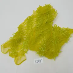 帯揚げ 七五三 七歳用 合繊 総絞り 黄緑色 女児 女の子 7才 7歳 七才 NO42497