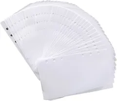 NASSIA 40枚セット 剥離紙シート シール帳 厚手片面 手作り 大容量 シール遊び A6サイズ (ホワイト)