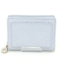 ルイヴィトン ポルトフォイユ･クレア モノグラム･アンプラント アズールブルー M14656 二つ折り財布 未使用品