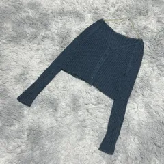 【良品】GRL ニットクロップドカーディガン (F) 大人カワイイ ガーリー