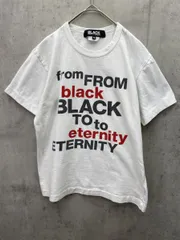 BLACK COMME des GARCONS ブラック コムデギャルソン 1Z-T003 プリント Tシャツ sizeS/白 ■◆レディース