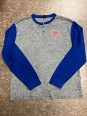 NBA ロゴプリント 長袖Tシャツ グレー XXL US古着