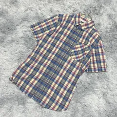 【良品】UNITED ARROWS 半袖シャツ チェック柄 (M) カジュアル