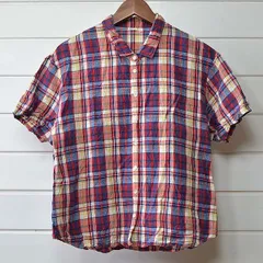 PAR ICI パーリッシィ｜チェック柄 半袖ブラウス シャツ｜*Aのサムネイル