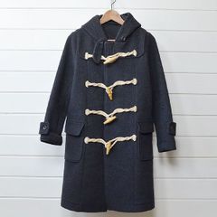 ミズイロインド ダッフルコート Aライン ロング 日本製 ネイビー