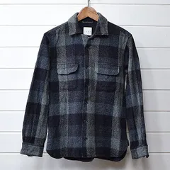 Toujours トゥジュー ウール ワークシャツ チェック｜21a1158*Aのサムネイル
