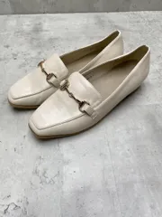 RANDA ランダ KH11009N1 晴雨兼用 ソフト ベーシックビットローファー シューズ sizeL（24.5cm相当）/アイボリー ■■レディース