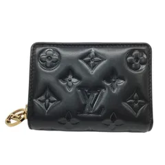 LOUIS　VUITTON【ルイヴィトン】ポルトフォイユ　ルー　M81599　モノグラム　エンボス　二つ折り財布　ブラック【中古品/USED-AB】質屋　かんてい局那覇店　ｎ310897927300435