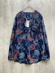 新品 GAP ギャップ 花柄 シアー シャツ カットソーsizeXS/ネイビー ■◆レディース