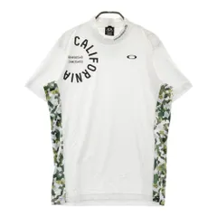 サイズ：M OAKLEY オークリー FOA405153 モックネック 半袖Tシャツ  ホワイト系 [240101620393] ゴルフウェア メンズ ストスト