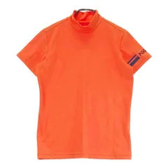 サイズ：2 PGG PEARLY GATES パーリーゲイツ  モックネック 半袖Tシャツ  オレンジ系 [240101627962] ゴルフウェア レディース ストスト