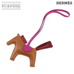 未使用 展示品 エルメス HERMES ロデオ PM バッグ チャーム アニョーミロ ゴールド ローズパープル ルビー Y刻印 Rodeo Charm 90315093