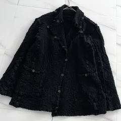 美品✨me ISSEY MIYAKE ミーイッセイミヤケ カリフラワー 皺加工シャツジャケット シワ加工 羽織り カーディガン ブラウス ブラック 黒 フリーサイズのサムネイル