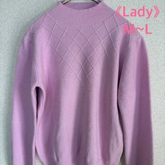 hanahana ハイネックニット ピンク ニットセーター M〜L ふんわりニット タートルネック きれいめ