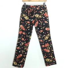 ピンクハウス★チェリーボトムス サクランボ♪ ストレート サイズM ブラック系 z18699のサムネイル