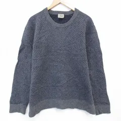 XL/古着 エルエルビーン 長袖 セーター メンズ 00年代 00s ラムウール クルーネック グレー 26jan29