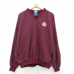 XL/古着 長袖 ナイロン ジャケット メンズ 90年代 90s USオープン ラグラン 大きいサイズ クルーネック エンジ 26jan28
