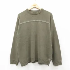 XL/古着 ティンバーランド 長袖 セーター メンズ 00年代 00s ワンポイントロゴ コットン 緑 26jan29のサムネイル