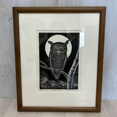 バリ ワヤンシーラ氏版画　AP サイン入りOwl House バリ ワヤンシーラ氏版画 AP サイン入りOwl House - メルカリ