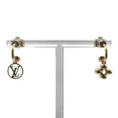LOUIS VUITTON ルイヴィトン フープ ピアス M64859 ブックル ドレイユ ブルーミング モノグラム フラワーのサムネイル