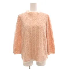 ミッシュマッシュ MISCH MASCH シャツ ブラウス M 長袖 プルオーバー レース 花柄 ピンク /AE ■GY53