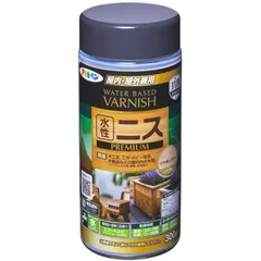 （まとめ買い）アサヒペン 水性ニス PREMIUM 300mL ツヤ消しクリヤ 【×3セット】