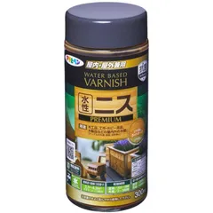 （まとめ買い）アサヒペン 水性ニス PREMIUM 300mL ツヤ消しライトオーク 【×3セット】