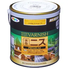 （まとめ買い）アサヒペン 水性ニス PREMIUM 0.7L ツヤ消しライトオーク 【×3セット】