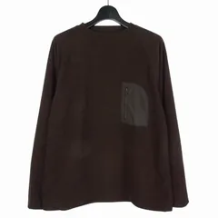 ノースフェイス パープルレーベル THE NORTH FACE PURPLE LABEL PACK FIELD FLEECE CREW パックフィールドフリースクルー カットソー M ブラウン 茶 NA6050N