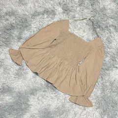 【★新品未使用】WEGO ウィゴーフリルチュニック スクエアネック (F) ガーリーのサムネイル