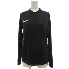 ナイキ NIKE ジャケット ジャージ L 黒 ブラック ノーカラー ジップアップ 前開き ロゴデザイン 長袖 /SC ■ECA001