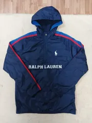 メンズ95 正規品 ラルフローレン フードジップアップ ウィンドブレーカー ほぼ新品